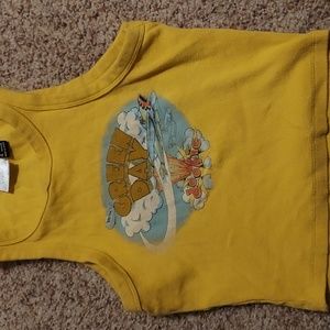 Yellow green day tank top